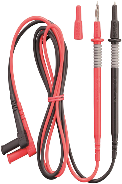 Jeu de cordons de mesure de sécurité Benning 1 m Noir Rouge 044145
