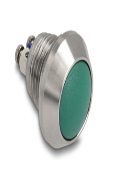 Delock 12mm Push Button Switch 2-Pin Screw Terminal - 22034