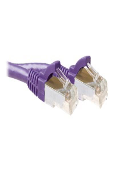 ACT Purple 3.00 meter SFTP CAT6A patch cable snagless with RJ45 connectors - 3 m - Cat6a - S/FTP (S-STP) - RJ-45 - RJ-45 - Purple