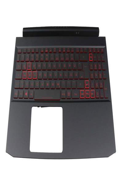 Acer 7357214100010 Keyboard incl. Topcase DE German black/red/black with - Keyboard