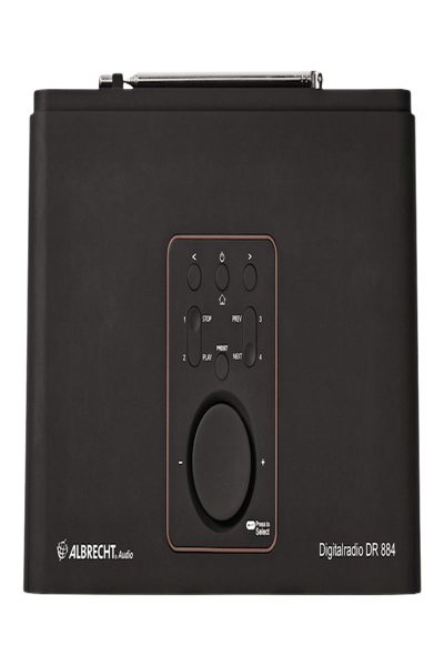 ALAN DRÂ 884 Hybridradio mitÂ Internetradio DAB+ und UKW schwarz