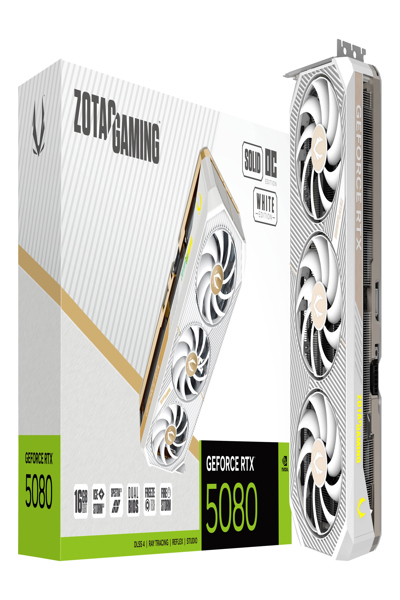 ZOTAC GAMING GeForce RTX 5080 SOLID OC 16GB White