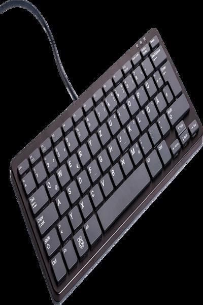 Raspberry Pi RPI KEYBRD DE BG - Entwicklerboards - Tastatur DE schwarz/grau - RPI-KYB (DE)_BLACK