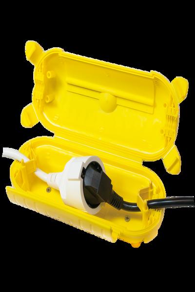 LogiLink förlängningssladd: CEE7/7 till CEE 7/3+ med skyddsbox, 3m - LPS239