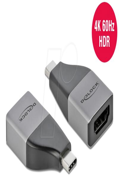 Delock Adapter - HDMI female to 24 pin USB-C male - 64119