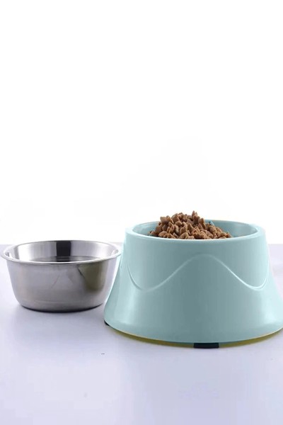 Extralink PET-823 2-en-1 métallique Gamelle double pour chien/chat