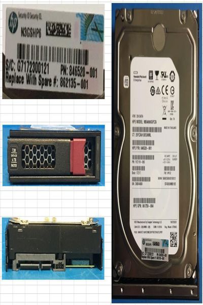 Disque dur HPE 4 To : 6G 7,2K LFF SATA MDL
