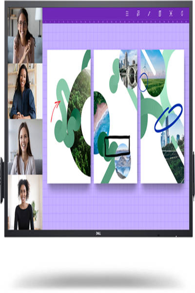 DELL 55 4K INTERACTIVE TOUCH MONITOR P5524QT - P5524QT