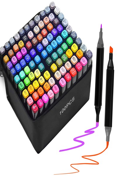 Kit de 100 marqueurs à alcool Extralink