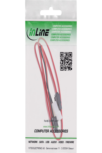 Câble SATA Slimline InLine vers SATA + alimentation 0,4 m