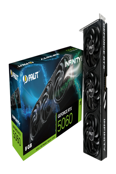 Palit GeForce RTX 5060 8GB Infinity 3 - 8GBGB GDDR7, HDMI, 3x DP - NE75060019P1-GB2063S