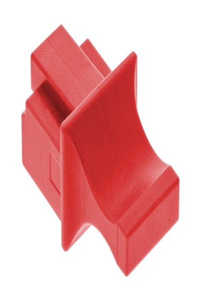 Cache-poussière InLine pour RJ45 femelle - rouge - 100 pièces.