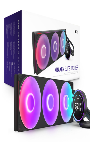 NZXT Kraken Elite 420 RGB mm schwarz - RL-KR42E-B2
