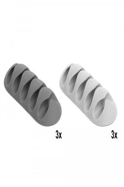 Delock med 5 genomföringar - Kabelhållarsats - 18298