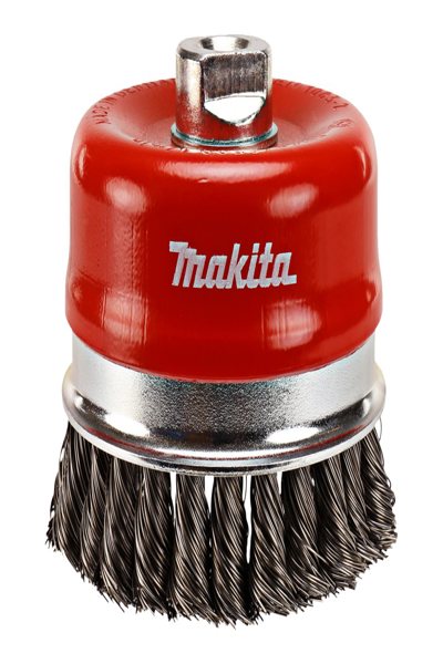 Brosse boisseau métallique Makita - pour acier, peinture, fonte d'acier, rouille Bords de soudure