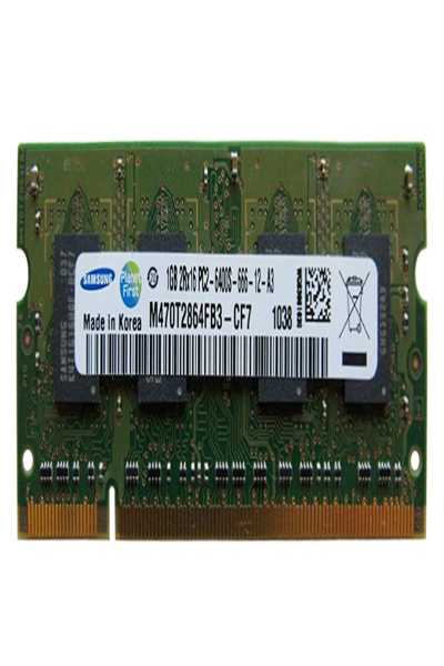 Samsung M470T2864FB3-CF7, 1GB, 1x1GB, DDR2, 800MHz, 200-pin SO-DIMM
