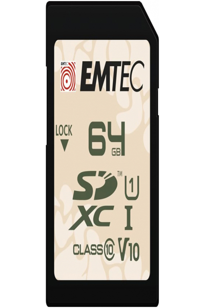 EMTEC SD UHS-I U1 V10 Outdoor - Secure Digital (SD) - ECMSD64GXCU1OR