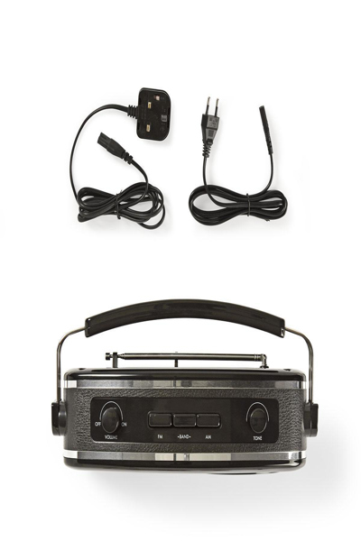 Nedis RDFM5000BK Retro Radio Svart - RDFM5000BK