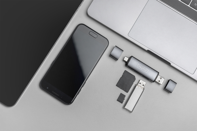 DIGITUS USB-C Card Reader Hub - DA-70886