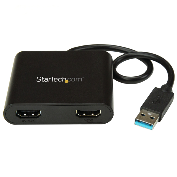 StarTech USB to Dual HDMI Adapter 4K External - USB32HD2