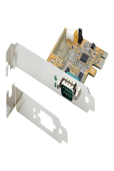 StarTech.com PCI Express Serial Card, PCIe to RS232 (DB9) Serial Interface Card, PC Serial Card with 16C1050 UART, Standard or Low Profile Brackets, COM Retention, For Windows & Linux - 11050-PC-SERIAL-CARD