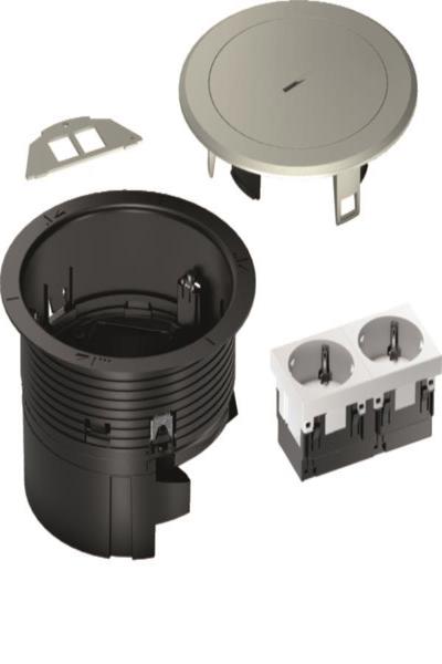 Coffret d'installation Hager BSR02D02 R02 2xSCHUKO Keystone