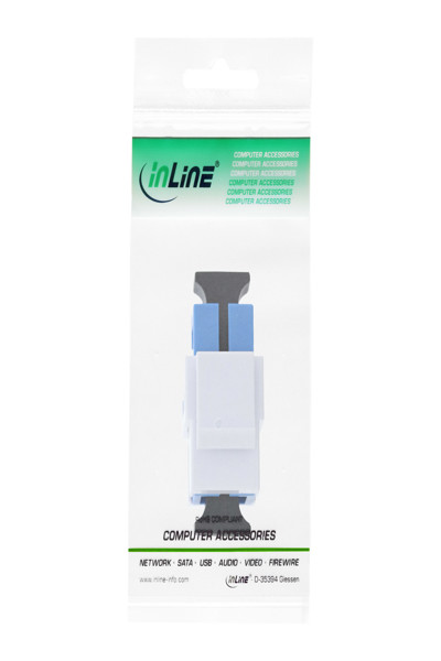Adaptateur Keystone Snap-in pour fibre optique InLine - simplex SC/SC - SM, manchon en céramique