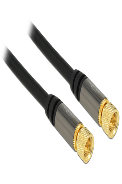 Delock Antennkabel - F-kontakt hane till F-kontakt hane - 88920