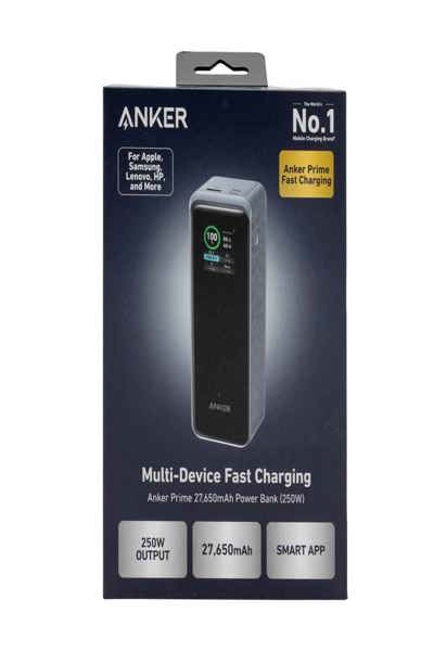 Anker Prime power bank, 27650mAh, 250W, black - A1340011