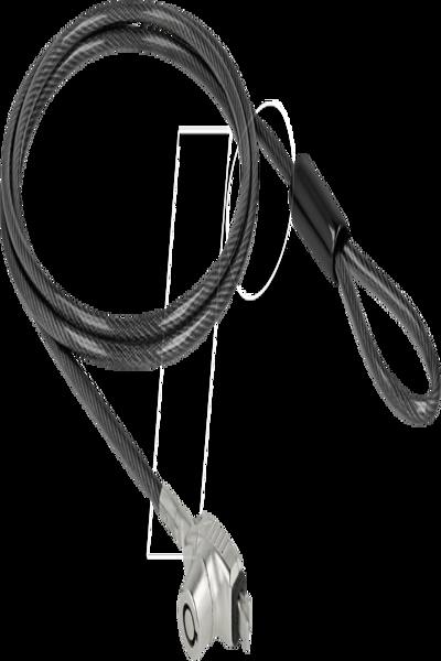 Delock 20691 - 1.5 m - Key - Steel - Black - Silver - 20691