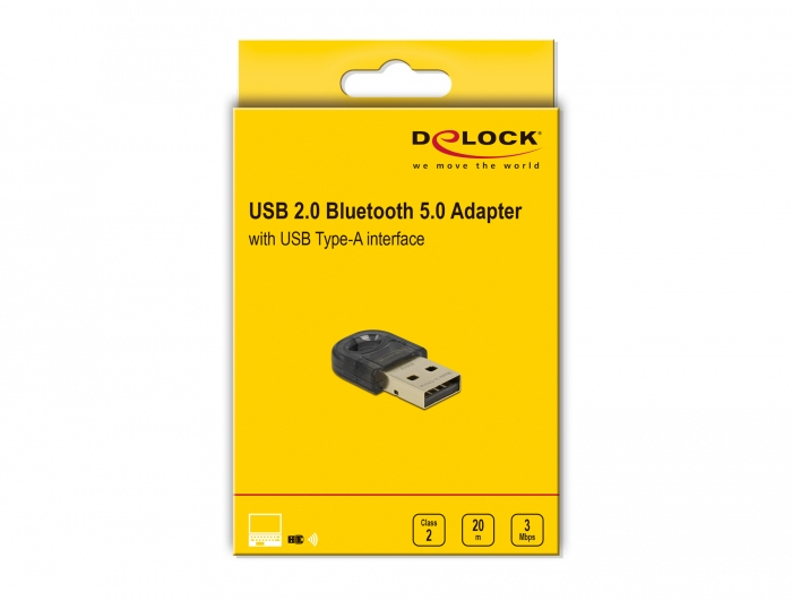 USB Bluetooth Delock-Mini Adapter - USB 2.0 - Bluetooth 5.0 EDR - 61012
