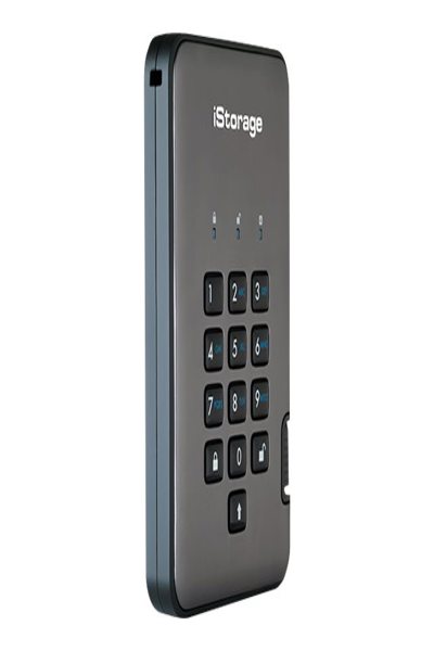 iStorage diskAshur PRO2 256-bit 2TB USB 3.2 FIPS Level 3 certified - secure encrypted solid-state drive IS-DAP2-256-SSD-2000-C-X - 2 TB - USB Type-A - 3.2 Gen 1 (3.1 Gen 1) - 361 MB/s - 5 Gbit/s - Grey - ISDAP2256SSD2000CX