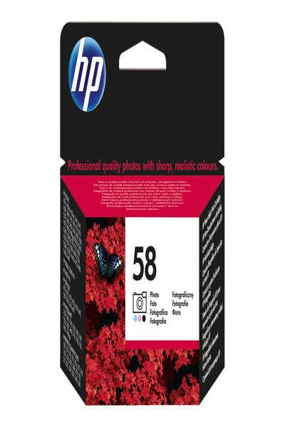 HP 58 Ink Cartridge: Dye-Based, 140 Pages, 1 Pc - C6658AE