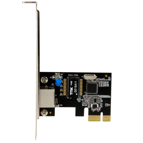 StarTech 1-Port Gigabit Ethernet Network Card - PCI Express, Intel I210 NIC - Network adapter - PCI Express x4 Low Profile - GigE - 10Base-T, 100Base-TX, 1000Base-T - Black (ST1000SPEXI) - ST1000SPEXI