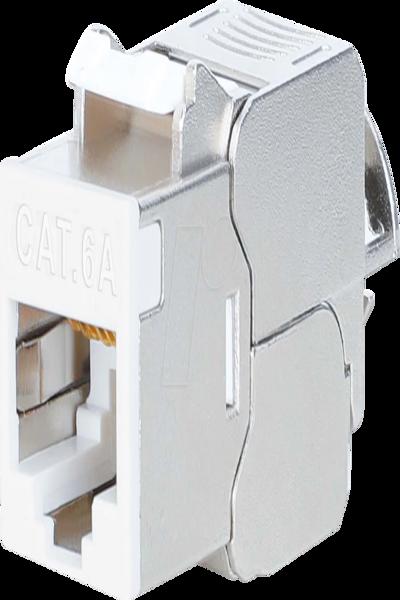 Intellinet Cat6a 10G STP Keystone Module White - 791304