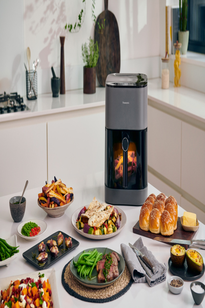 Panasonic NF-CC500SXE, Varmluftsfritös, 5 L, 80 °C, 200 °C, Enkel, Grå - NF-CC500SXE