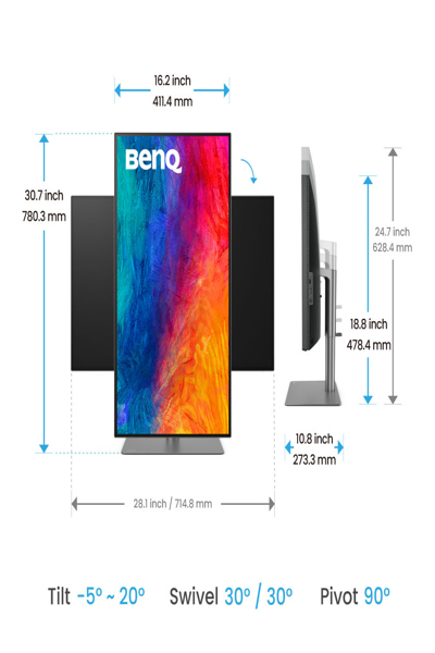 BenQ PD3225U, 80 cm (31,5 tum), 3840 x 2160 pixlar, 4K Ultra HD, LED, 5 ms, Silver - PD3225U