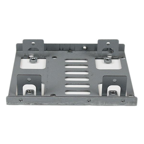 StarTech Dual 2.5" SATA Hard Drives to 3.5" Mounting Bay Bracket - 2.5" to 3.5" Hard Drives - SSD Bracket - Storage Bay Adapter - 8.9 cm to 6.4 cm (3.5" to 2.5") - Steel (BRACKET25X2) - BRACKET25X2