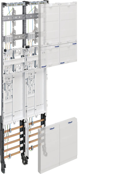 Panneau complet Hager 2ZP eHz H1050mm version 2 panneaux NRW SH HH MV Avacon ZK3EL22