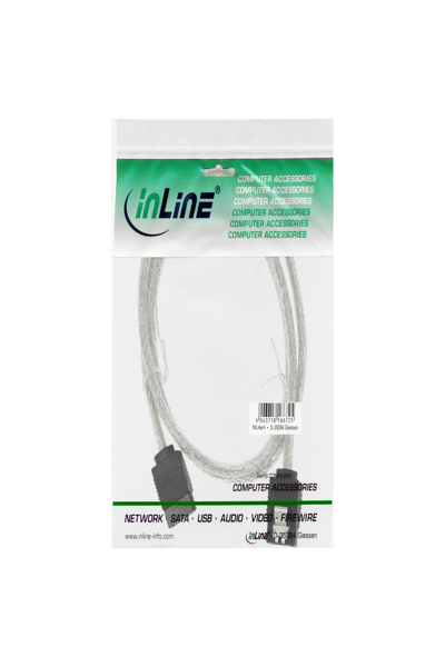 Câble rond SATA 6 Gb/s en ligne avec loquets 0,5 m