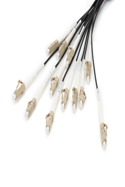 DIGITUS Pre-assembled Fiberglass Universal Breakout Cable, Multi Mode OM4, 12 Fibers, LC/UPC - LC/UPC - DK-2433CU050BK-BBB