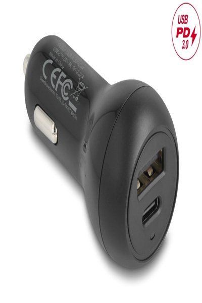 Delock Kfz Ladeadapter USB Type-C Typ-A mit 32W - 64329