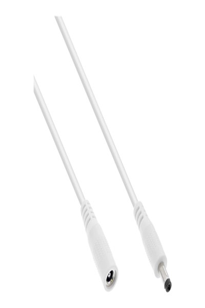 Câble d'extension CC InLine - CC mâle/femelle 4,0 x 1,7 mm - blanc - 5 m