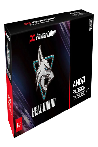 PowerColor RX 9060XT Hellhound OC retail - 8,192 MB