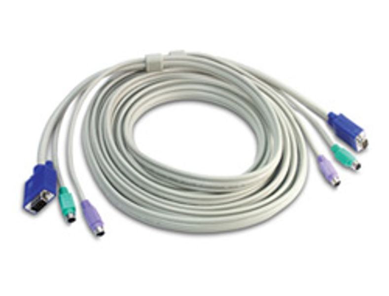TRENDnet TK-C15 - 15ft PS/2/VGA KVM Cable - TK-C15