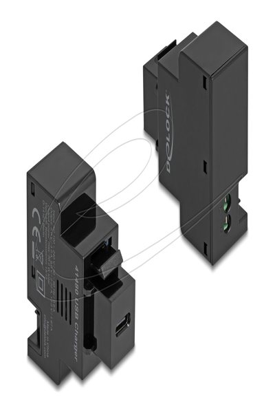 Delock Keystone Module with USB Type-C Charging Port PD 20 W black - Digital - 0.22 m - 41480