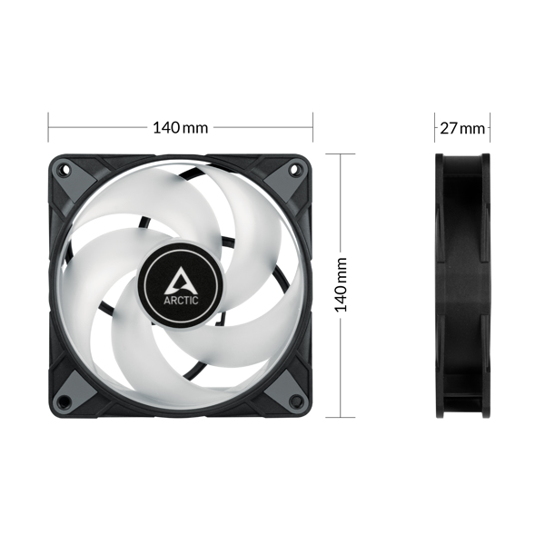 Arctic P14 PWM PST - Value Pack - Computer fan - 140 mm - ACFAN00255A
