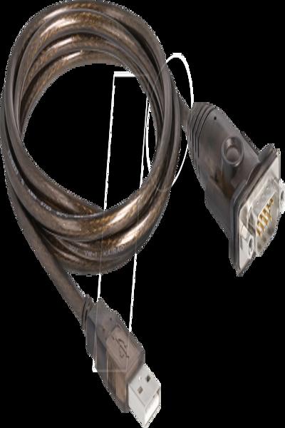 Delock USB / serial cable - USB (M) to DB-9 (M) screwable - 62645