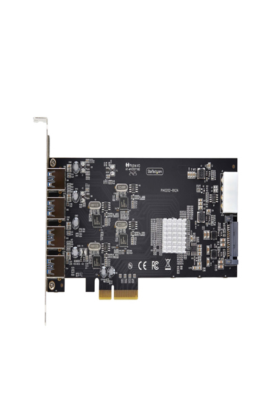 StarTech.com 4-portars USB-A PCIe-kort, USB 3.2 5 Gbps, 4x USB-kontroller - P5Q4A-USB-CARD
