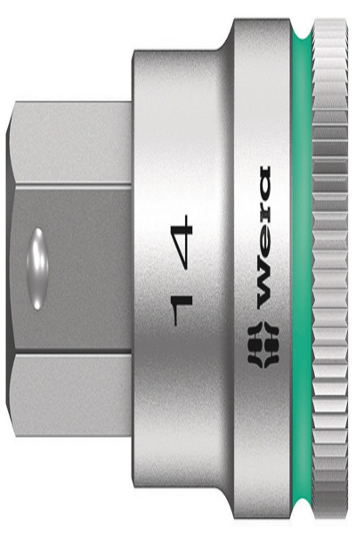 Wera 05003827001, Douille, 1/2", métrique, 1 tête(s), 14 mm, acier au chrome-vanadium